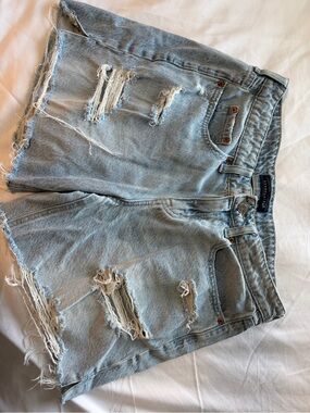 Aeropostale Light Blue Baggy Denim Shorts
